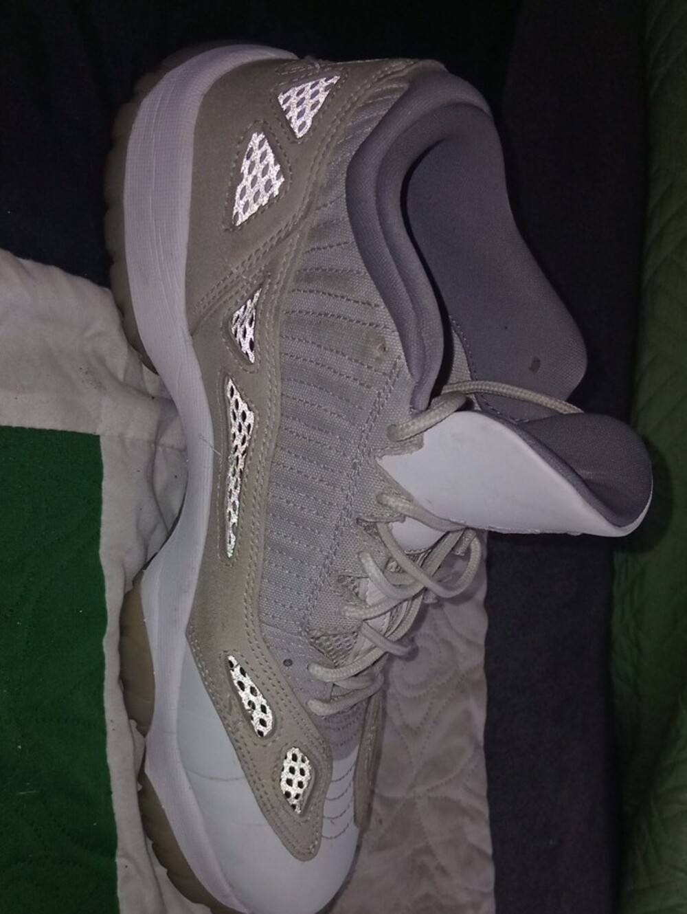 These are Nike Air Jordan 11 Retro Low IE sneakers in the "Light Orewood Brown" - Picture 7 of 9